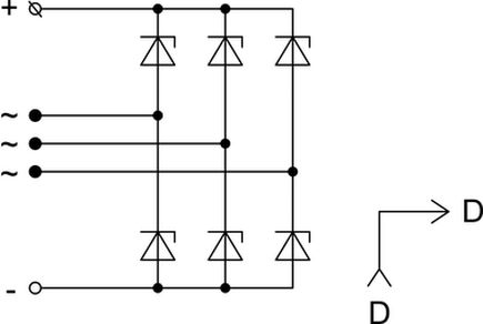 The scheme of restrictive rectifier unit BVO11-150-02.17