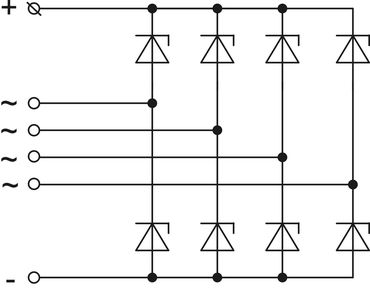 The scheme of restrictive rectifier unit BVO11-150-04.93