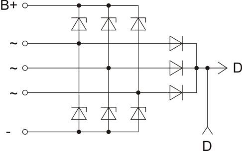 Схема блока выпрямительно-ограничительного БВО11-150-07.М, БВО11-150-08.69