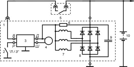 Схема включения регулятора напряжения Я120М