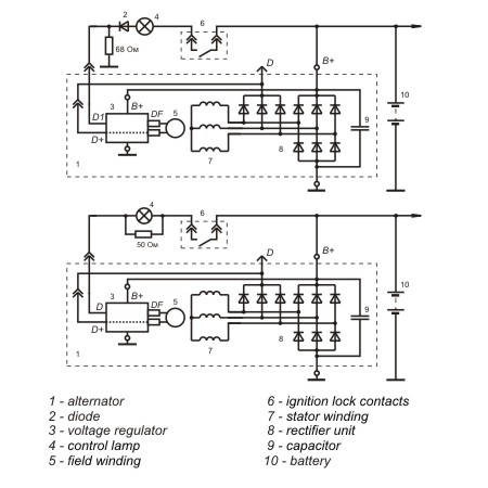Connection diagram of the multifunctional voltage  9422.3702