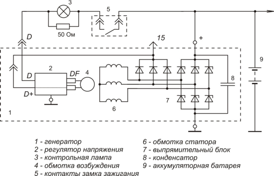 Реле регулятор напряжения схема