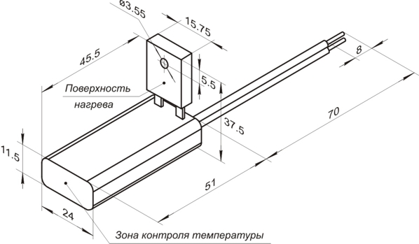 Габаритный чертеж узла ТМС22