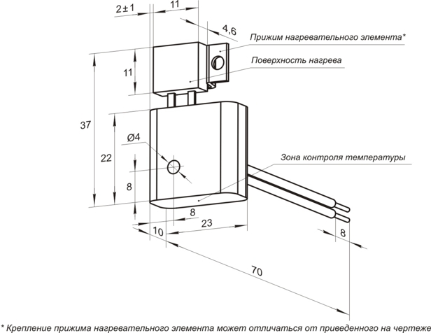 Габаритный чертеж узла ТМС22