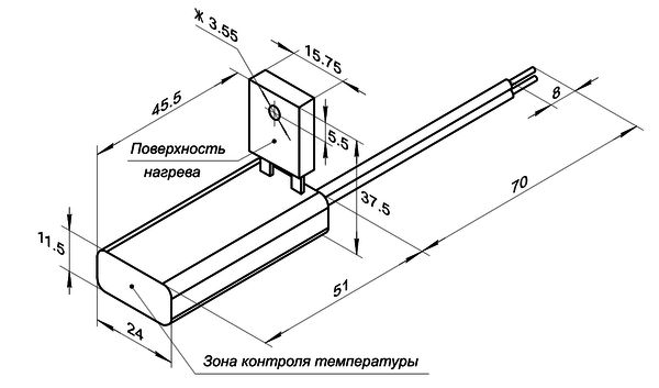 Габаритный чертеж узла ТМС22