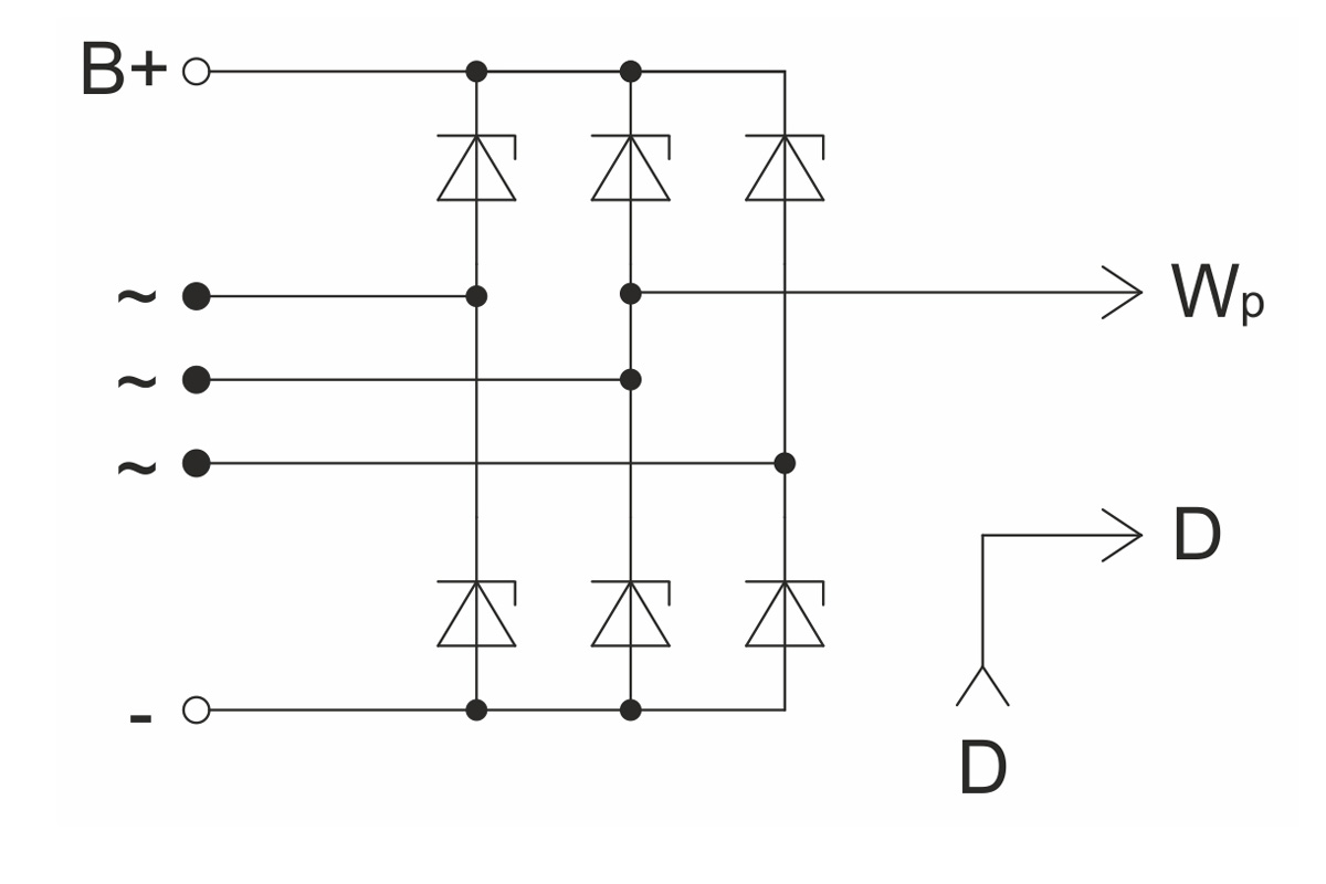 Circuit diagram of restrictive rectifier unit BVO11-150-02.19