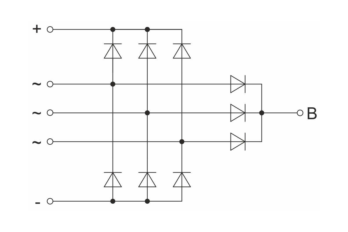 Circuit diagram of rectifier unit BV21-150-14V